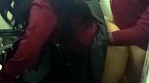 Hidden camera catches latina alumna in uniform ripping clothes for homemade ass sex in school bathroom