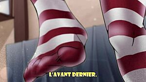 Shimakaze dominates with femdom anal in hentai