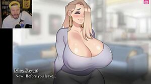 Hey, when your big tits mom gets you that new job with the milf next door