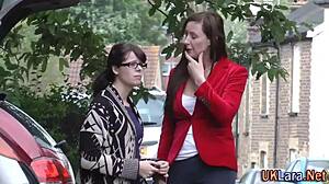 british milf in stockings sucks monster cock in group scene