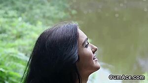 hey, why does this wacky stunner eat all the spunk after getting facial cumshot from blowbang and bukkake handjob?