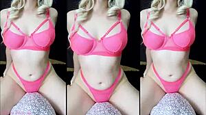 Blonde Moans In Pillow Fucking!