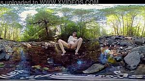 Redhead yanks Milf Carmen December's small tits