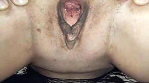 Holy cow, milf wife’s fishnet body takes hardcore anal stretching!