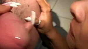 Ebony Girl Next Door Gives Detailed Blowjob To Neighbor