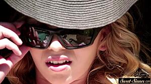 Gorgeous teen cockriding her horny stepdad!