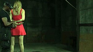 Hogtied Sub Babe Roughly Fingered and Toyed by Dominant Master