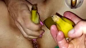 Velvet rain 23 pleasures herself with huge toys