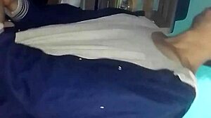 i put on green buccaneers, she sucks my cock, we fuck doggy