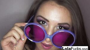 sexy lola foxx touches her teen ass and tits