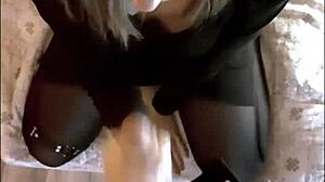 Blonde With Small 18+ Breasts Sucks Huge Cock