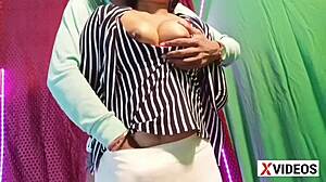 Indian sexy girl gets taken by horny teacher on ranch scene