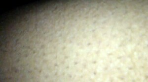 long fat head in her mouth