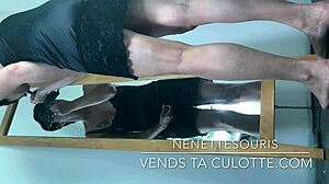 This European amateur shows her pussy and crushes in foot fetish chat.