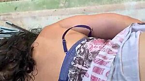 Sucking Big Cock in Garage Fuck