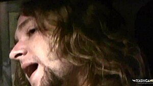 Brunette skips gas station for a steamy home banging session