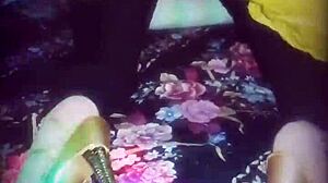 Sharon Dresses as Slut After Work for Husband's Ass Licking!