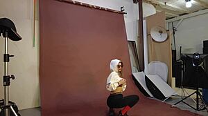 Skinny Brunette Melena Maria Rya Nude Backstage