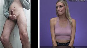 emily jade reacts to my intense cumshot rating