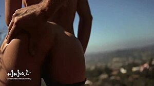 Perfect outdoor sex with stunning girl in hardcore fucking.