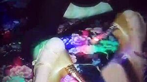 Sharon Dresses as Slut After Work for Husband's Ass Licking!