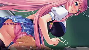 催眠教室动漫：日本女孩在教室喷水