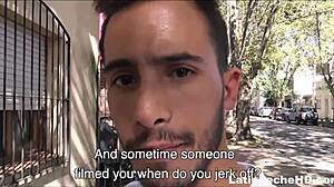 Straight twink's first gay encounter for cash