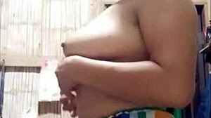 Stepmom seduces me with her stunning natural tits and sexy pussy