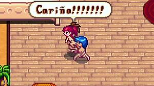 sandy and emily share emotional sex in stardew valley
