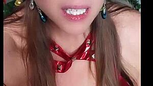 Sexy Milf Nikki Sucking Big Pink Dildo