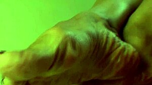 Jade Vixen Reveals Her Black Stockings and Toes