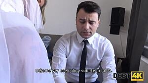 in this reality tale, a blonde milf bride cheats for cash right in front of her old husband.