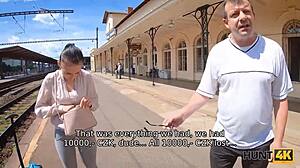 Hunt4K Chick With Shaved Pussy Bangs Cock While Hubby Watches In Cuckold Setup