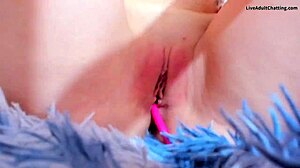 Cute teen timeless paradox performs solo on webcam