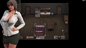 Anime slut licks big tits in lust epidemic gameplay