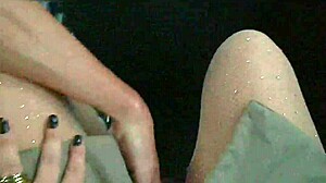 I provoked the Uber driver and let him play with my pussy outdoors