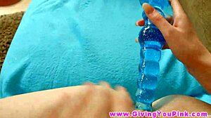 Beautiful Samantha Enjoys Inserting Toys Deep Into Her Spread Holes For Intense Pleasure.