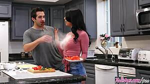 hey, food fight turns into fucking with gina valentina