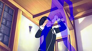 kirito gets blowjob in sword art online yaoi