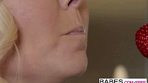 Babes video features fireworks with Aaliyah Love and Alyssa Reece in nerdy glasses action