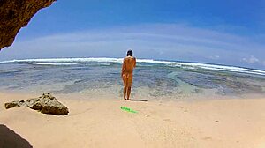 Subtle Passionate Encounter On Paradise Beach With Sexy Amateur And Natural Tits Screaming