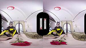 Batgirl Cosplay Slut Fucks Silly In VR