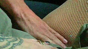 I provoked the Uber driver and let him play with my pussy outdoors