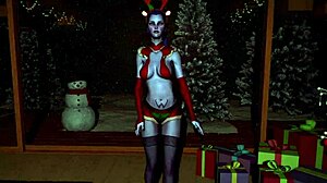Oh Wow, Watch Widowmaker's Sexy Assassin Dance with Big Tits on Christmas!
