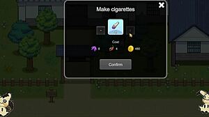 in this hentai game village rhapsody part 3 narrated in spanish, asian ranch girl with big tits gets wild in stable