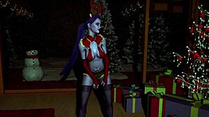 Oh Wow, Watch Widowmaker's Sexy Assassin Dance with Big Tits on Christmas!