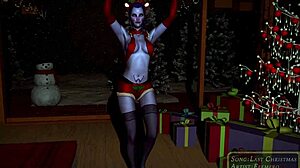 Oh Wow, Watch Widowmaker's Sexy Assassin Dance with Big Tits on Christmas!