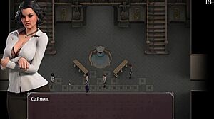 Complete gameplay: lust epidemic part 3 with milf footjob and licking.