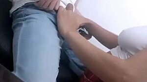 School babe SUCKS dick hard until CUMSHOT fills her mouth after class.