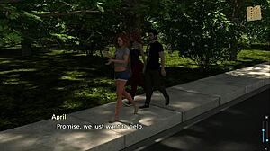 Pine falls 83 features amateur brunette with small tits in 3d hentai anime cartoon erotic homemade scene